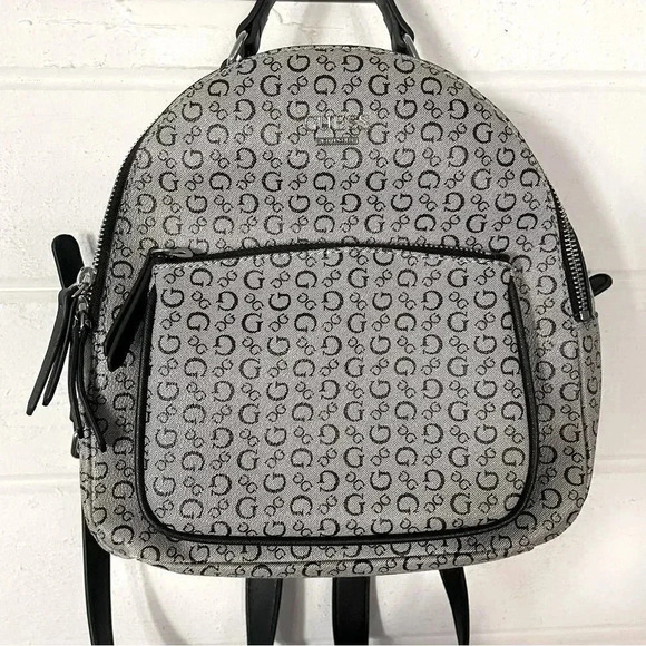 NWOT Guess Signature Logo Vegan Leather Mini Backpack - Picture 4 of 14